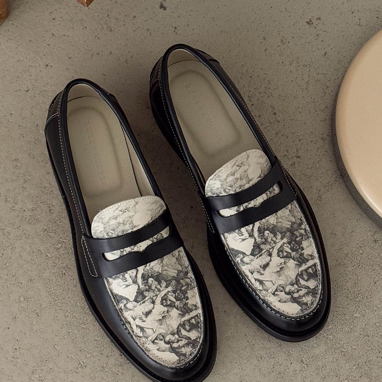 Duke + Dexter Wilde Penny Loafer onfeet