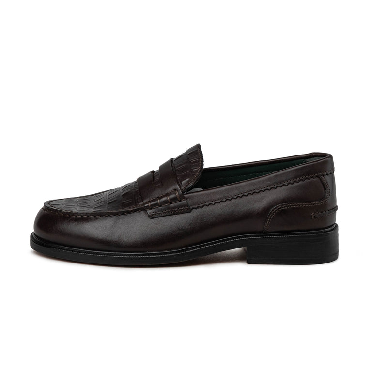 Clarks Craft James Lo - 47 / Brown Crocodile Leather