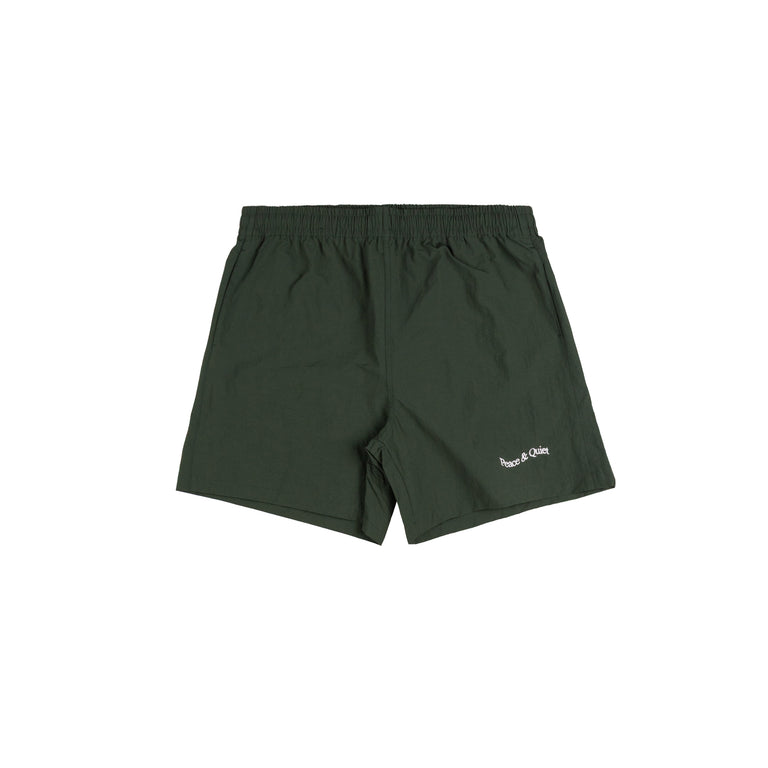 Museum of Peace & Quiet Wordmark Nylon Short - XL / Forest