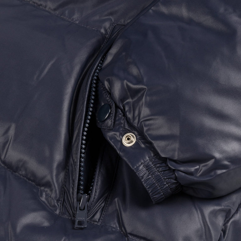 Patta Quilted Script Logo Puffer Jacket