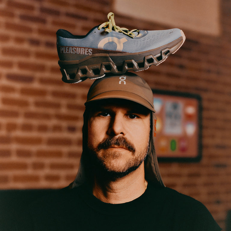 On x Pleasures x The Loop Cloudmonster 2 onfeet