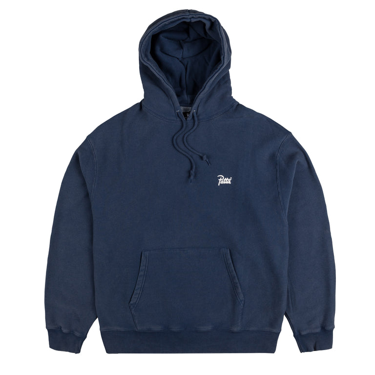 Patta Classic Acid Washed Hooded Sweater - XXL / Estate Blue