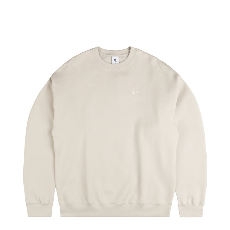 Nike Solo Swoosh Crewneck - L / Light Bone / White