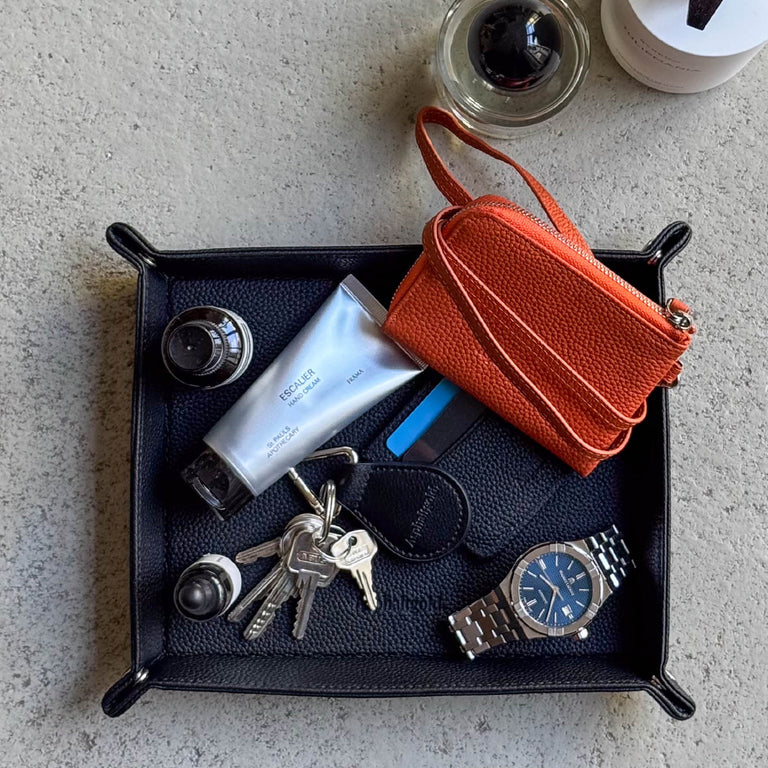Asphaltgold Leather Tray