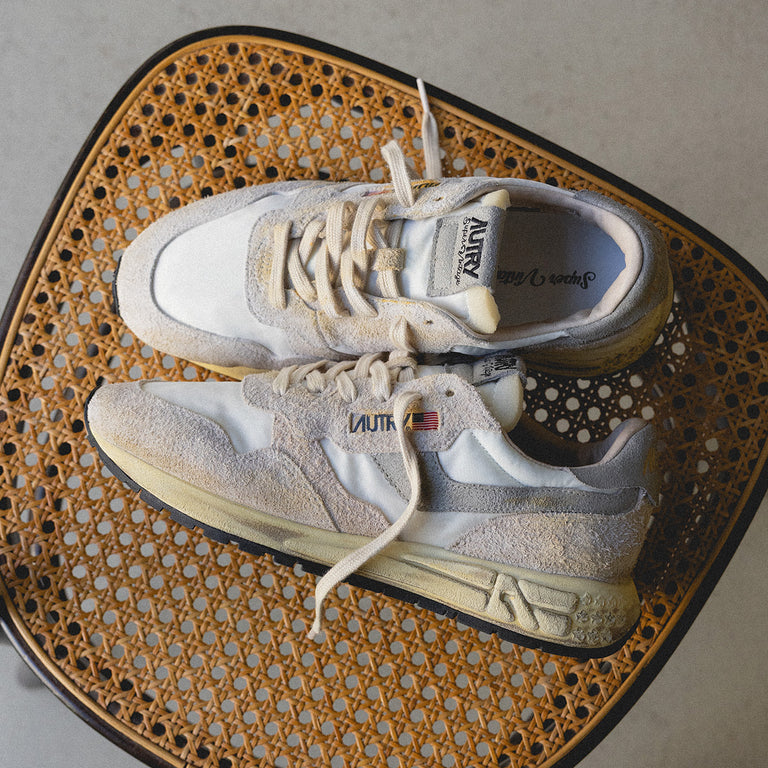 Autry Reelwind Low Nylon / Cracked Leather *Super Vintage* onfeet