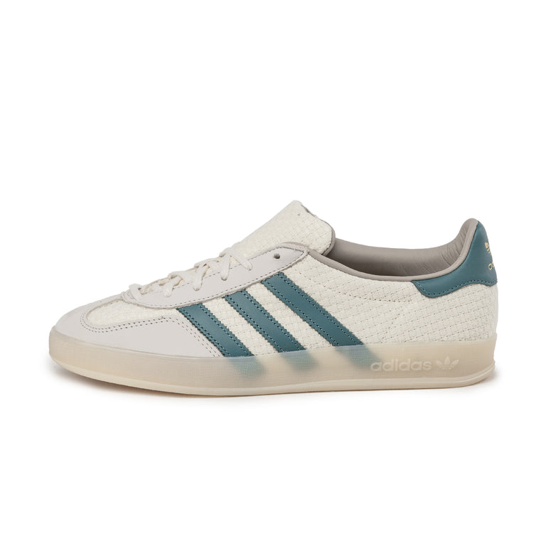 Adidas Gazelle Indoor - 46 2/3 / Cream White / Preloved Teal / Wonder White
