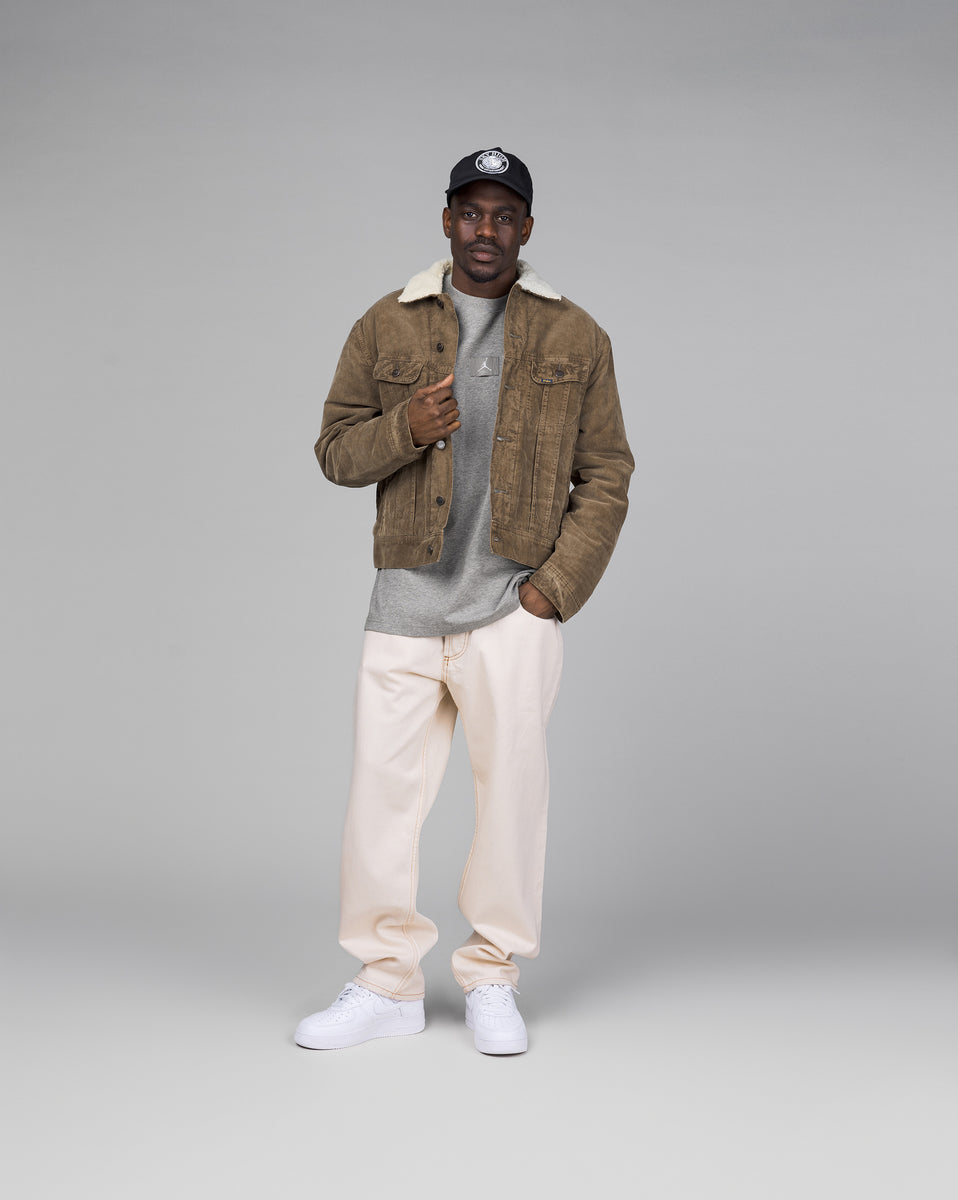 Fleece-Lined Corduroy Trucker Jacket