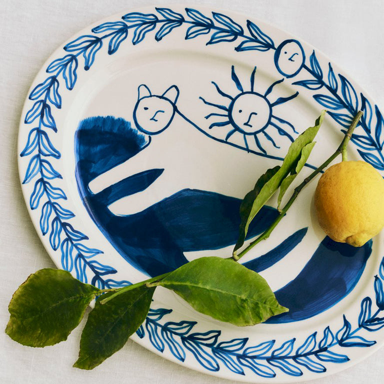 HAY La Pittura Oval Serving Platter 36.5cm onfeet