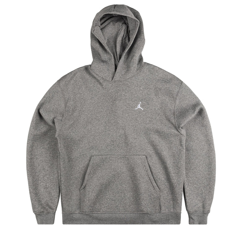 Nike Jordan Brooklyn Fleece Pullover Hoodie - XL / Carbon Heather / White
