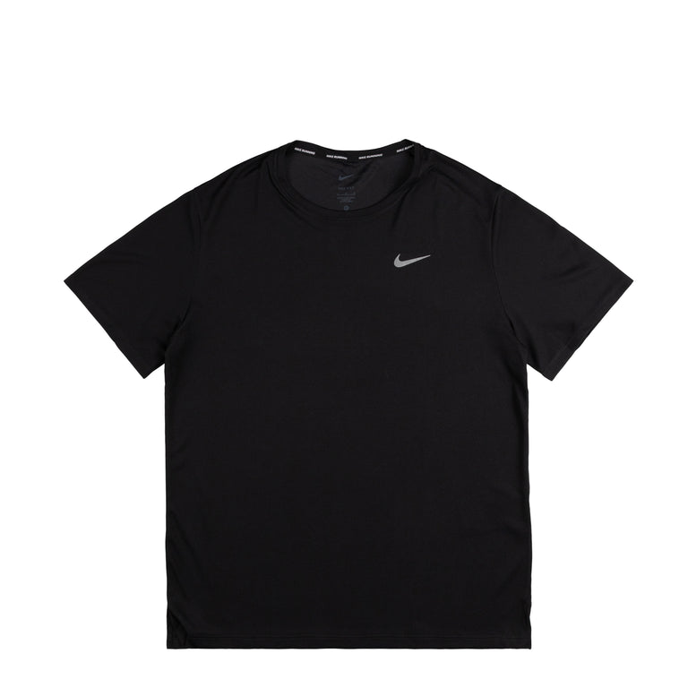 Nike Dri-Fit Miler UV Running Top - XL / Black / Reflective Silver