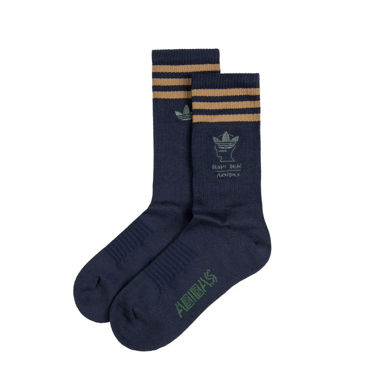 Adidas x Brain Dead Socks - M / Collegiate Navy / Amazon Green / Brown Desert