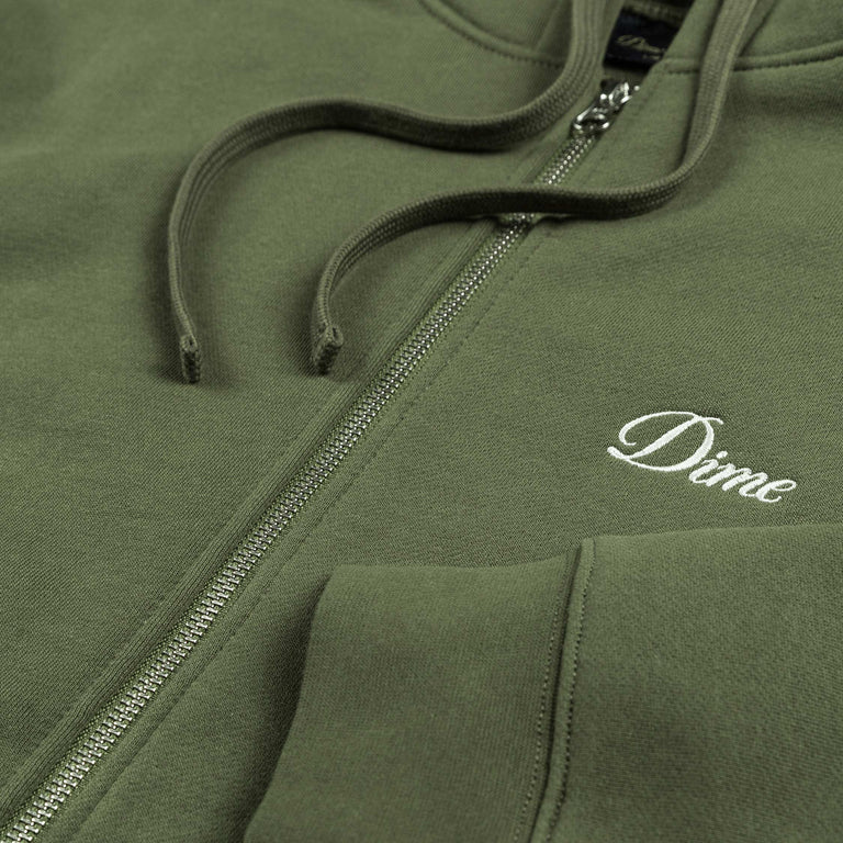 Dime Cursive Zip Hoodie