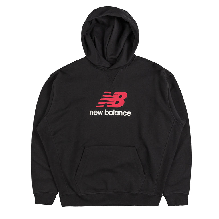 New Balance Athletics French Terry Logo Hoodie - M / Black