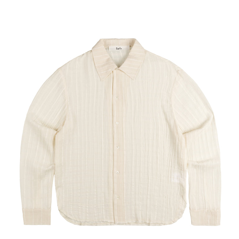 Sefr Ignacio Shirt - L / Cloud White Check
