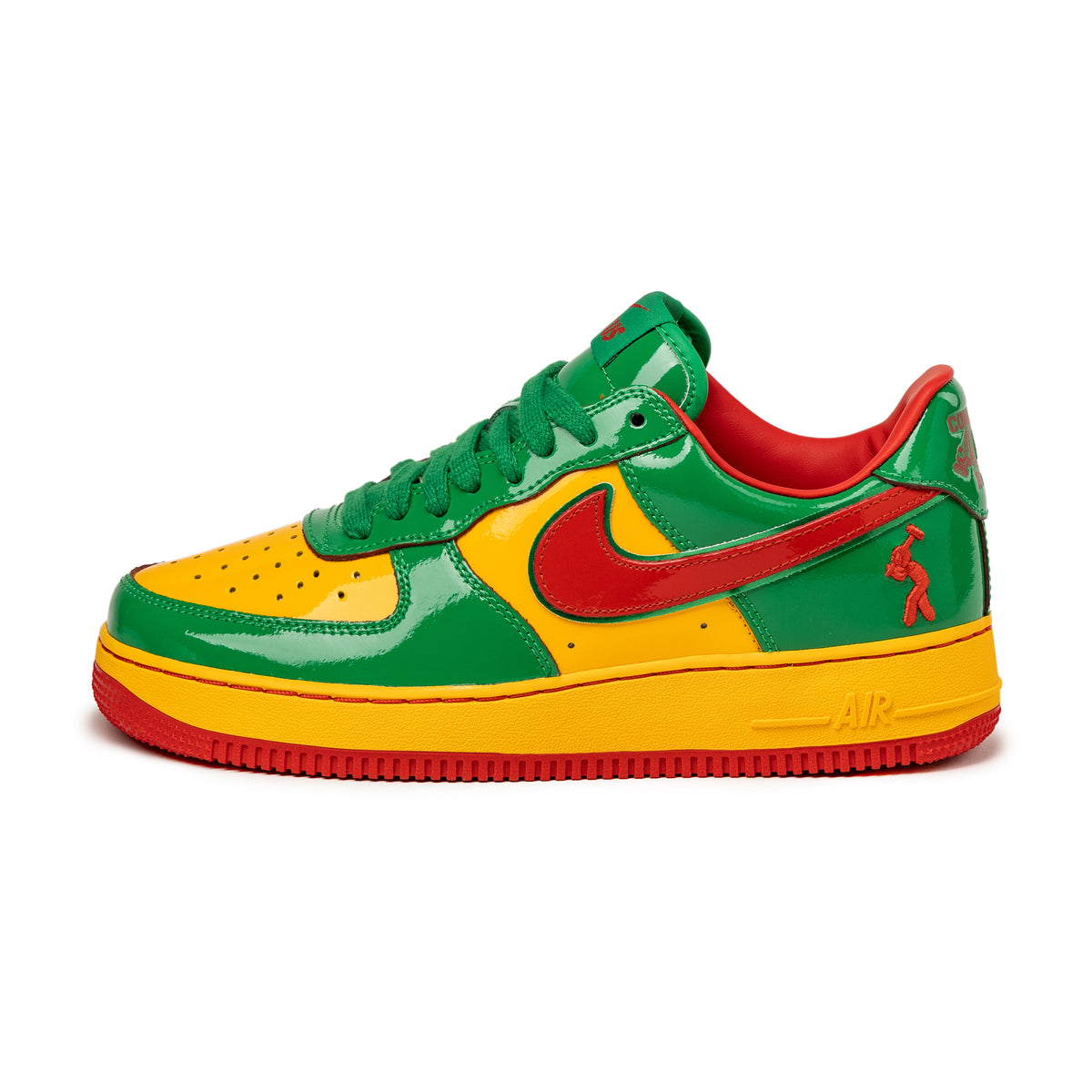 nike air force 1 green and orange