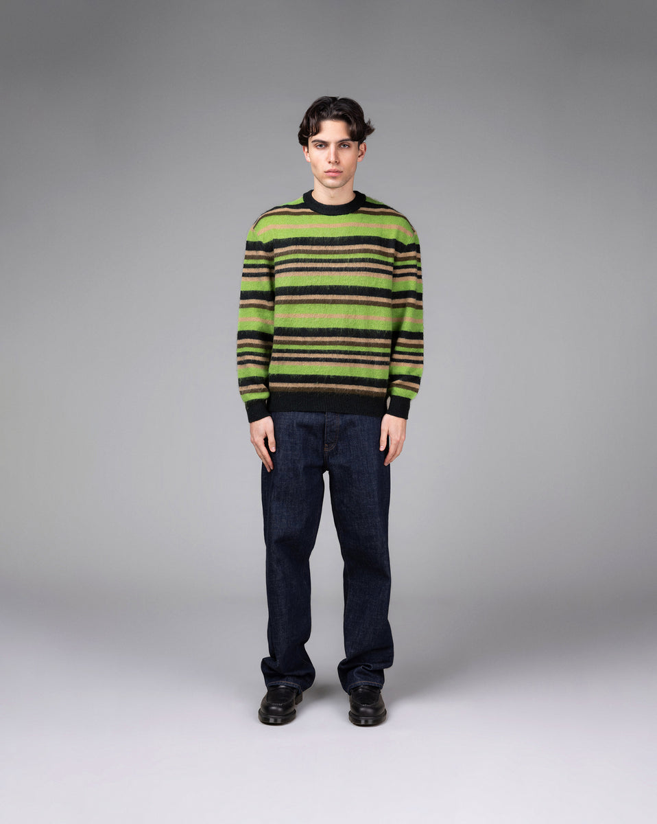 Metalwood Striped Mohair Knit Sweater | Apparel » Buy online