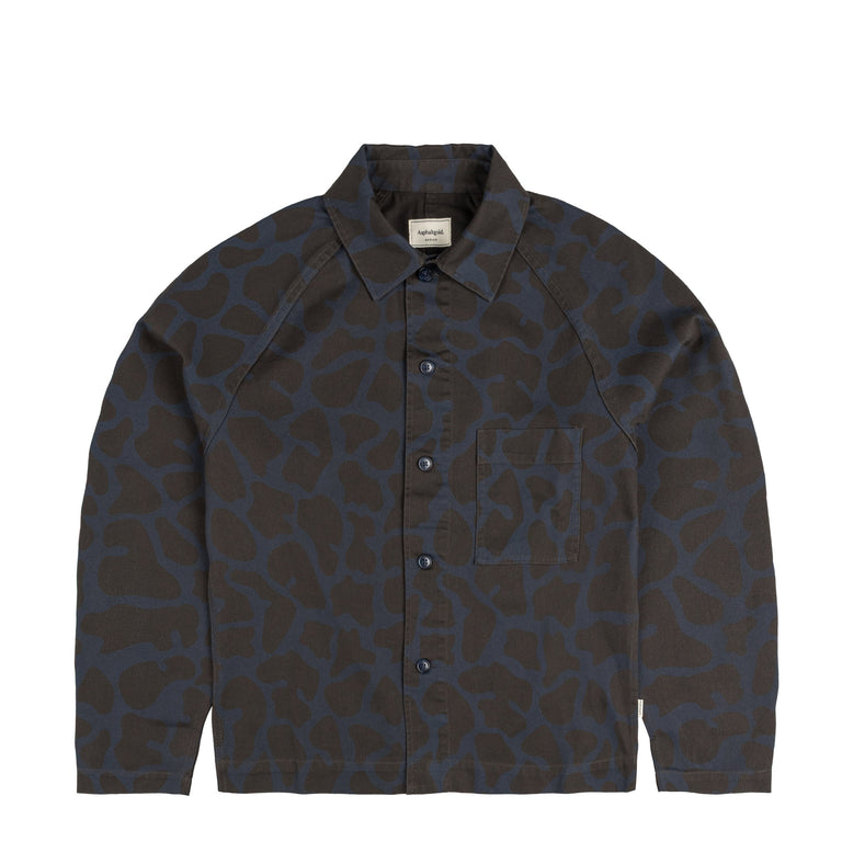 Asphaltgold Overshirt Animal Print - XXL / Blue / Phantom