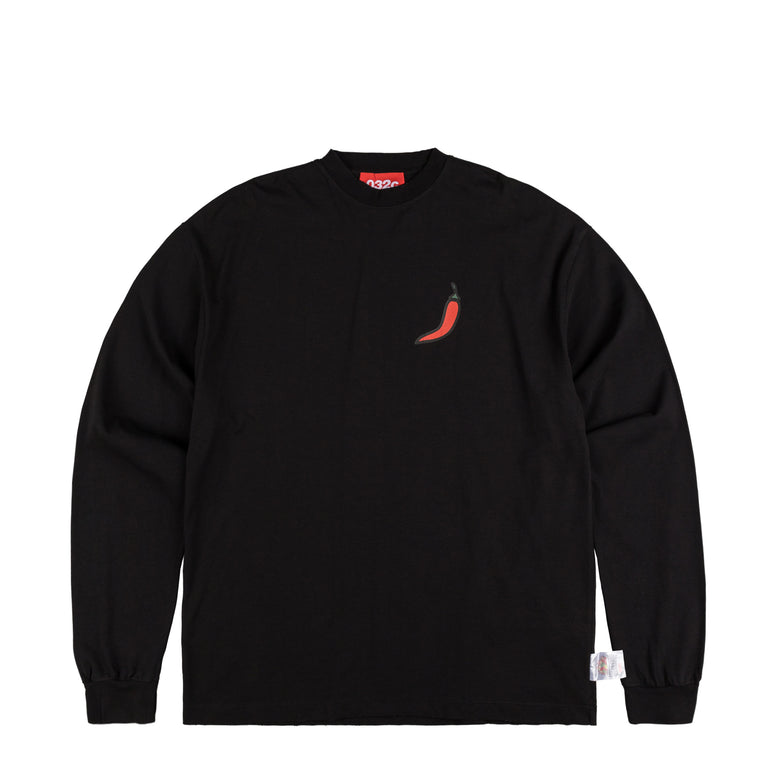 032c ''Office Fruit'' Oversized Longsleeve - XL / Washed Black