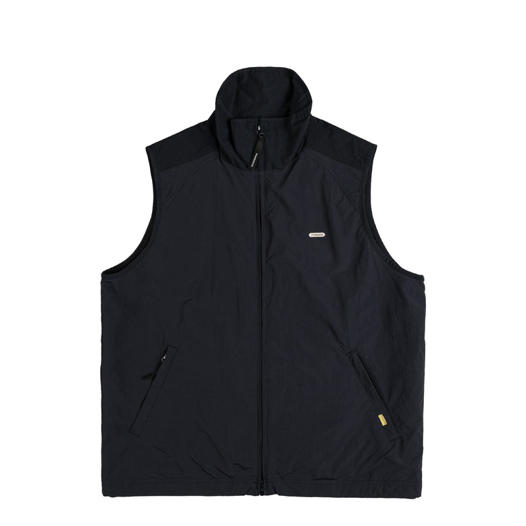 Farah Japan Stand Collar Zip Up Vests - XL / Navy