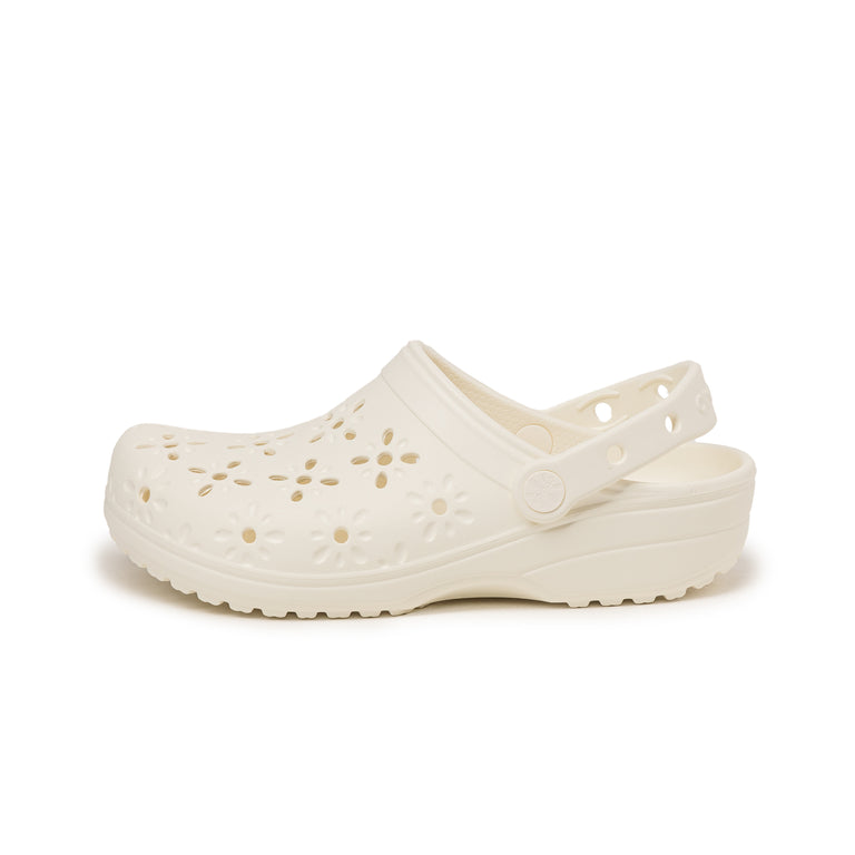Crocs Classic Clog *Floral Cutout* - 41-42 / Chalk