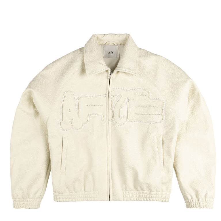 Arte Antwerp Big Logo Leather Jacket