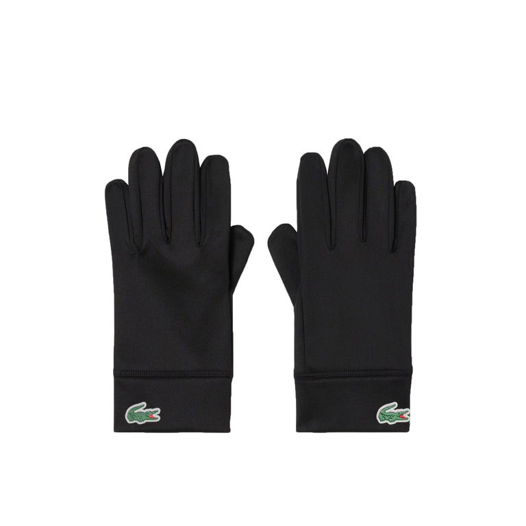 Lacoste Reflective Crocodile Gloves - L / Black