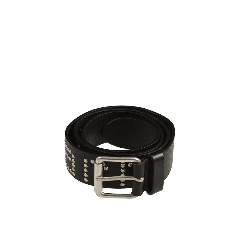 Carhartt WIP Script Studs Belt - S / Black / Silver