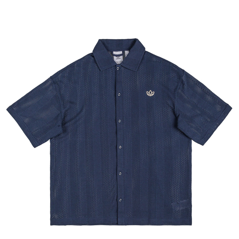 Adidas Summer Knit Shooting Top - L / Night Indigo / Wonderwhite