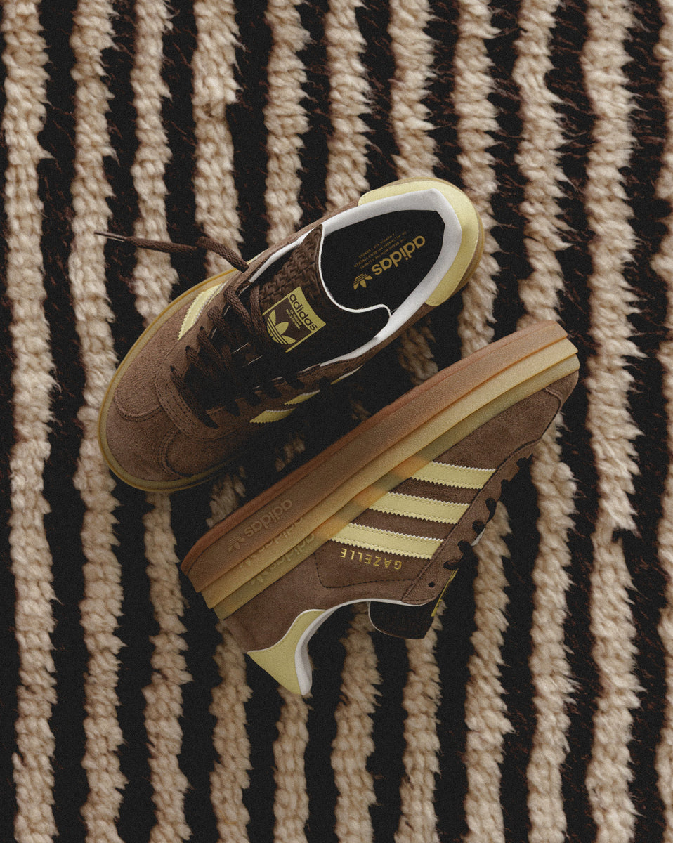 ★人気★ adidas GAZELLE BOLD SHOES Earth Strata スエード adidas Gazelle Bold Shoes - Brown | Free Shipping with