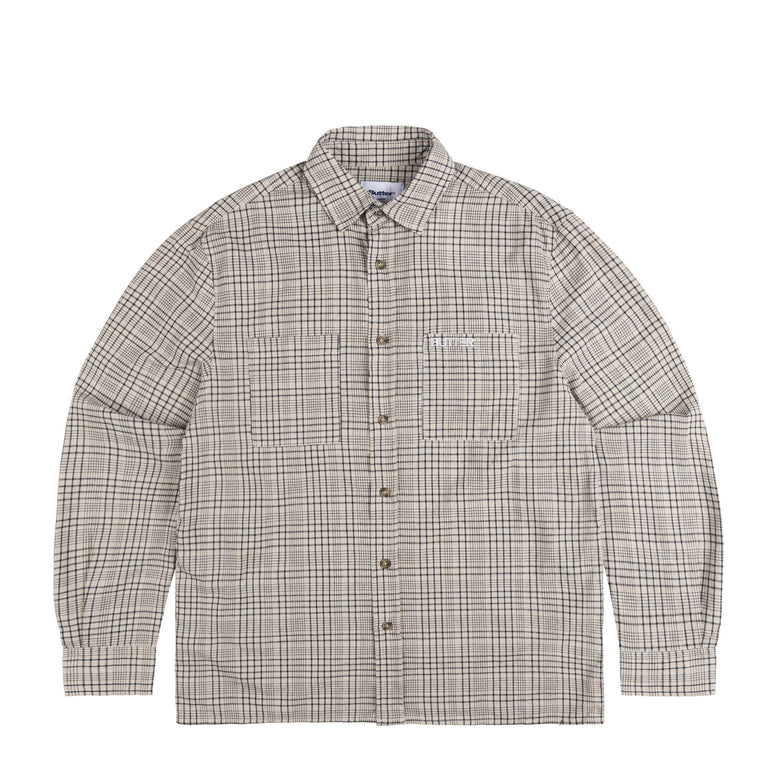 Butter Goods Equipt Plaid Shirt - S / Grey