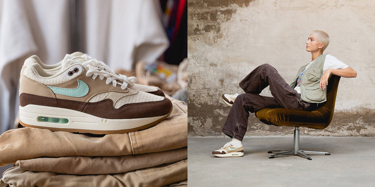 NIKE AIR MAX 1 * CREPE HEMP*  - ASPHALTGOLD ZU BESUCH BEI DOUBLE DOUBLE VINTAGE