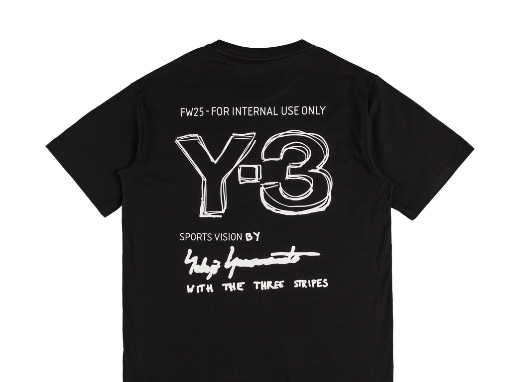 Font What Brand Is Y3 Adidas Y-3 Graphic Short Sleeve Tee Red