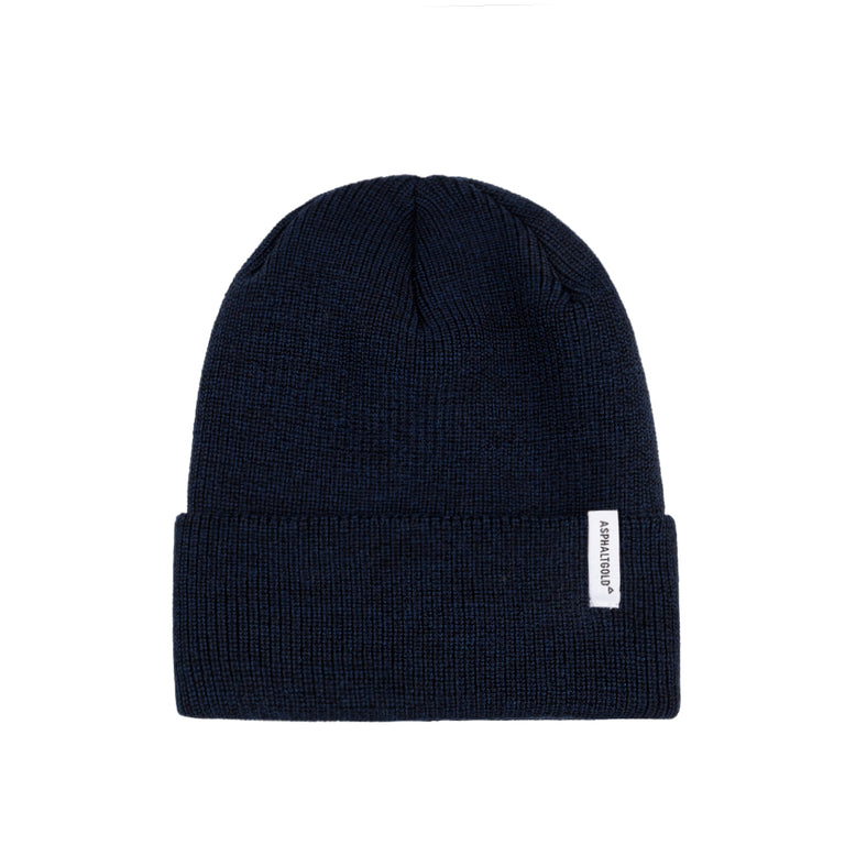 Asphaltgold Ribbed Merino Beanie