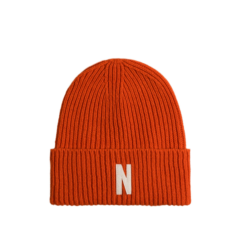 Norse projects beanie orange discount