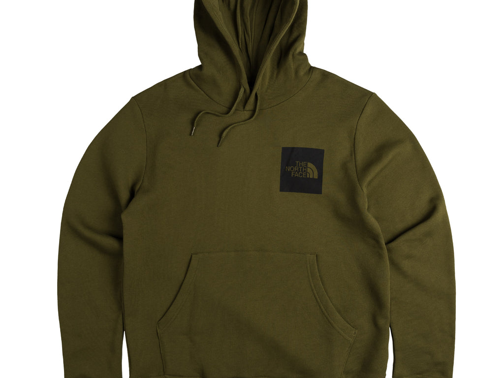 North face shop olive green hoodie