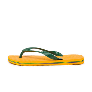 Havaianas Brasil Logo - 41-42 / Yellow / Green
