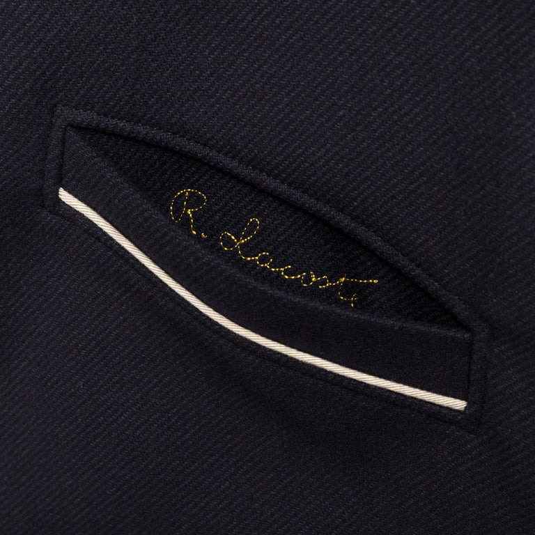 Lacoste noir Premium Wool Varsity Badge Jacket