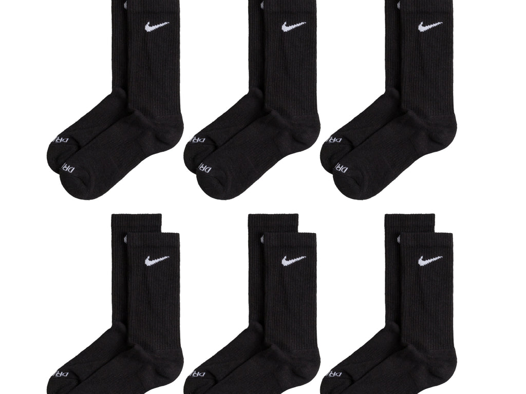 Black and white nike socks pack best sale