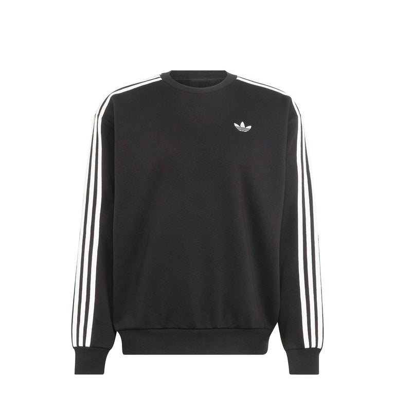 Adidas 3-Stripes Oversized Crewneck - L / Black / White - 1