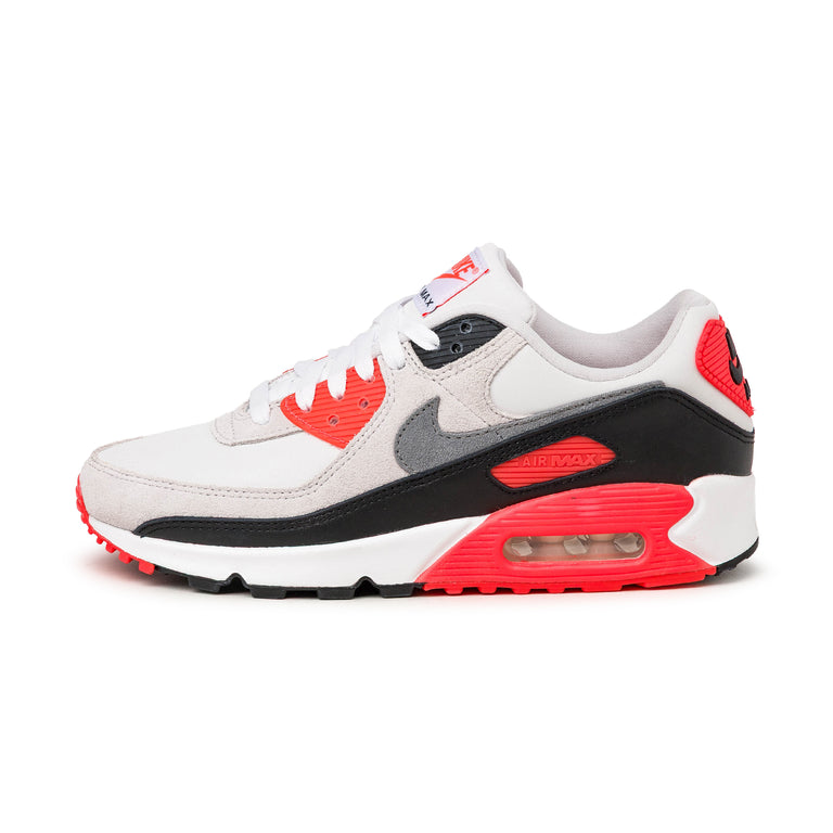 Nike Air Max 90 3M *Infrared* - 40.5 / White / Particle Grey / Light Smoke Grey / Black
