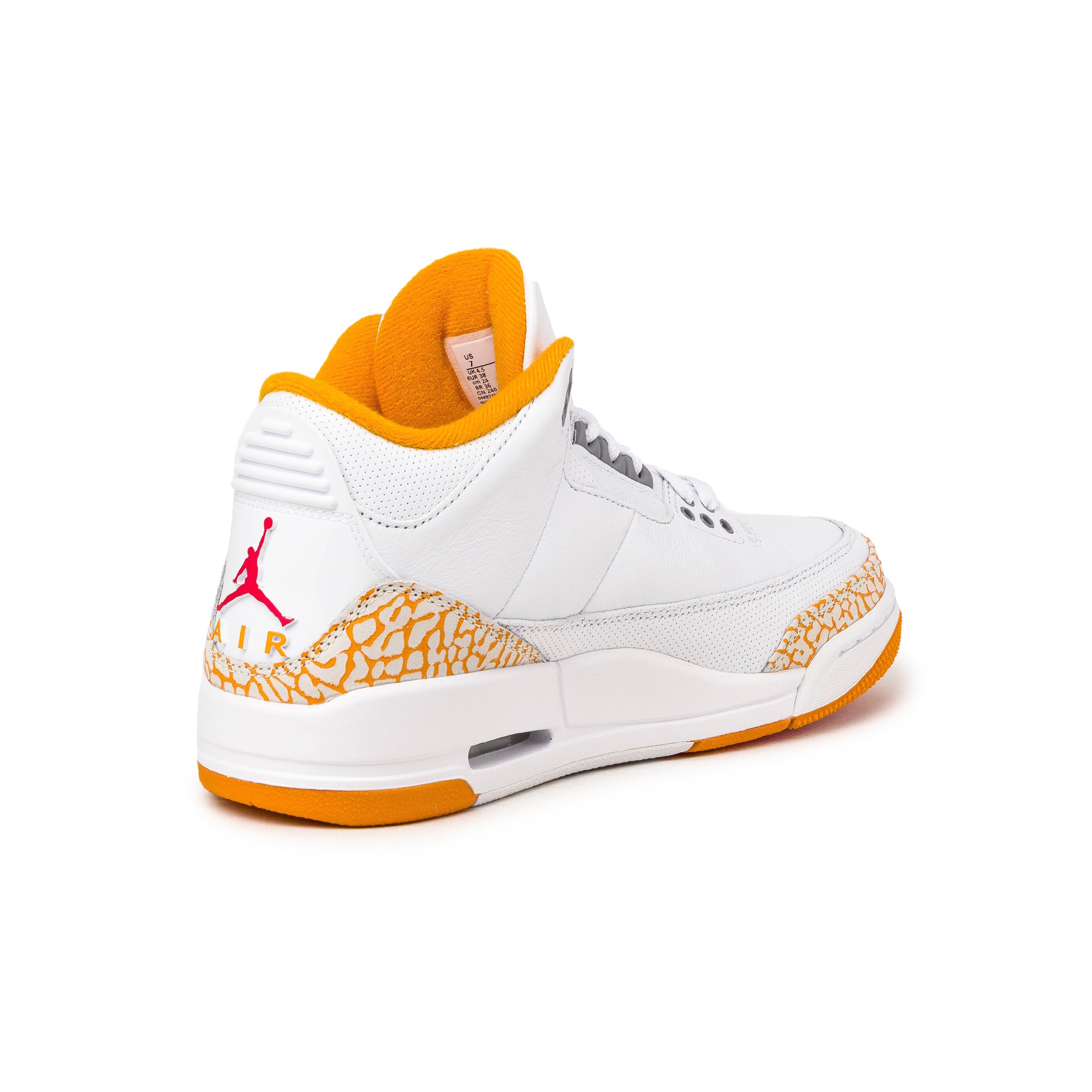 Nike Wmns Air Jordan 3 Retro *White and Orange Peel* sneakers