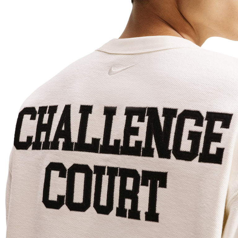 Nike Club Rules French Terry Crewneck - XXL / Sail / Black - 4