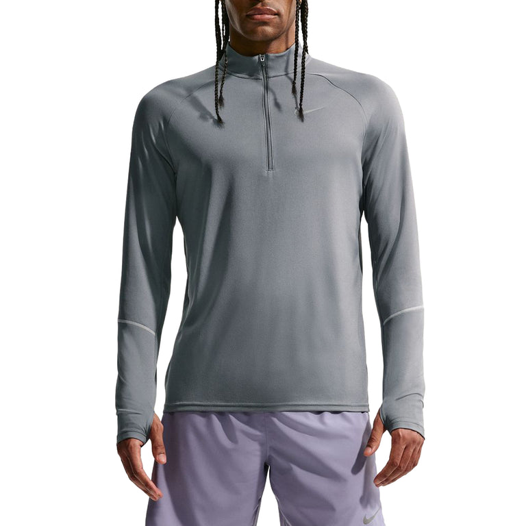 Nike	Miler Dri-Fit 1/2-Zip Running Top - XXL / Smoke Grey / Reflective Silver - 4