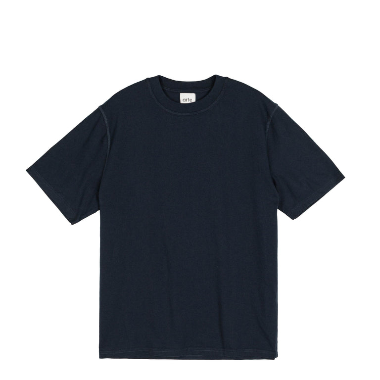 Arte Antwerp Blurry Back Print T-Shirt - XXL / Navy - 2