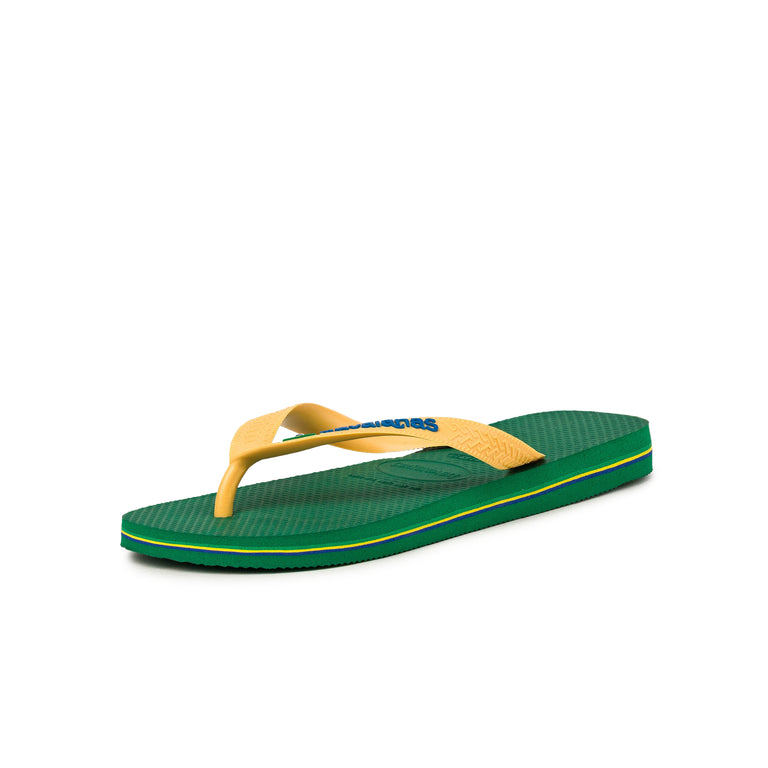 Havaianas Brasil Logo - 43-44 / Green / Yellow - 2
