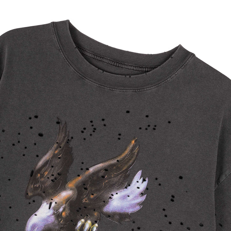 Satisfy MothTech T-Shirt *Eagle* - S / Aged Black AirBrush Glitt - 3