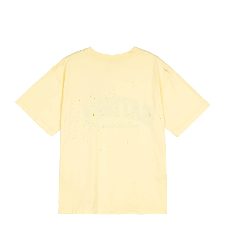 Satisfy MothTech T-Shirt *Varsity Letter* - L / Aged Transparent Yellow - 2