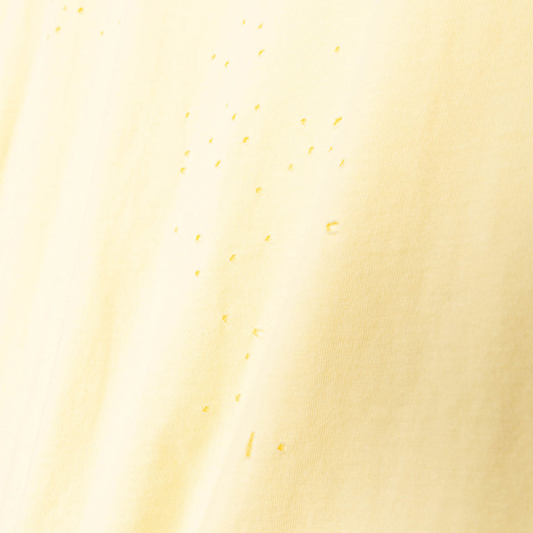 Satisfy MothTech T-Shirt *Varsity Letter* - L / Aged Transparent Yellow - 5