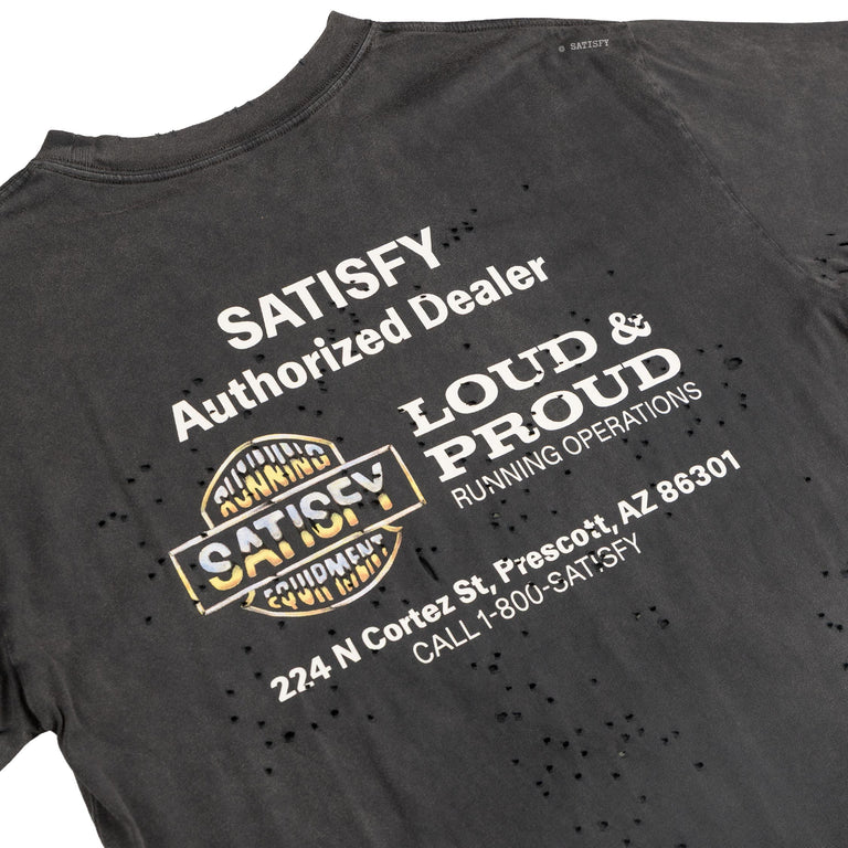 Satisfy MothTech T-Shirt *Harley* (Aged Black)