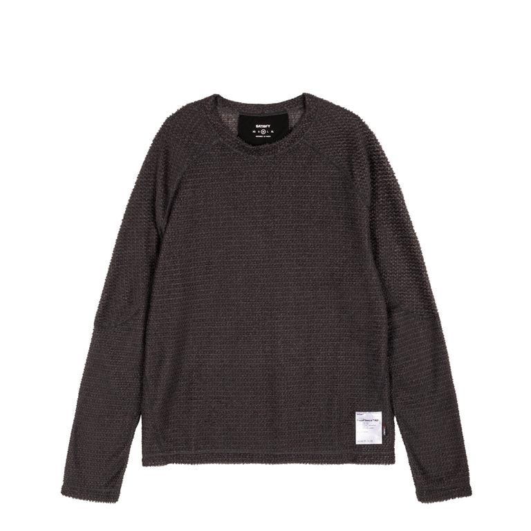 Satisfy FuzzFleece AD Long Tee - M / Phantom - 1
